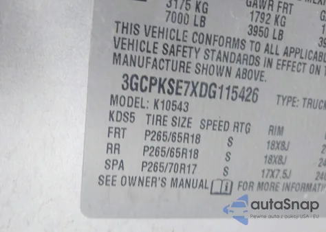 2013 Chevrolet Silverado 1500 Lt from USA, damaged, VIN 3GCPKSE7XDG115426